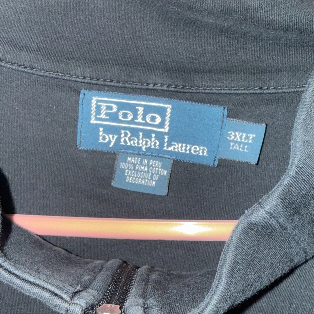 Polo by Ralph Lauren Black Quarter-Zip Sweatshirt